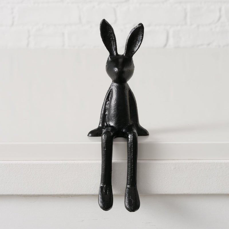 Kani Rabbit Edge Stool – Stylish Easter Decoration Made of Metal in Black