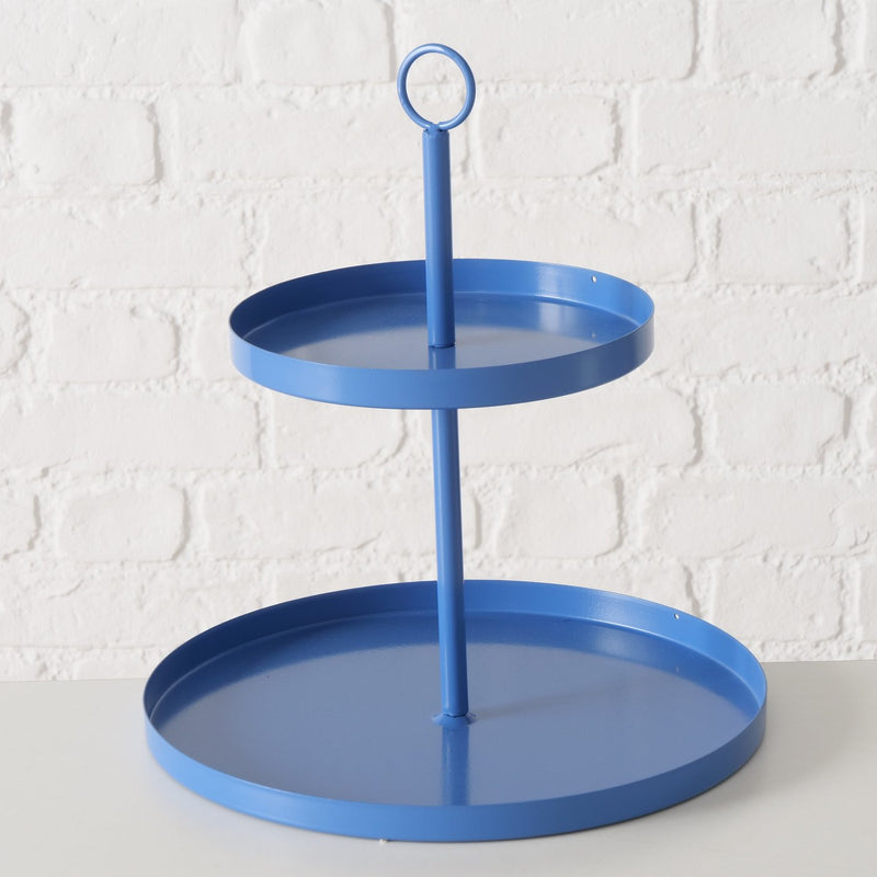 Decorative cake stand Samina in blue – elegant accessory for a stylish ambience