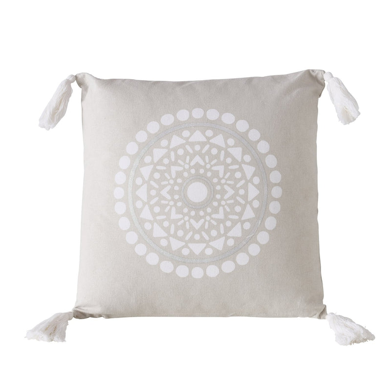 Set of 2 cushions "Estany" – geometric design with ethnic flair