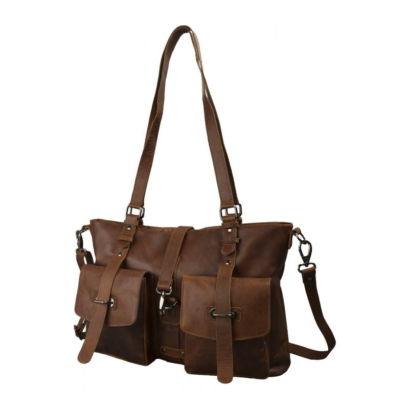 Buffalo Voyage shoulder bag – buffalo leather, 42 x 30 x 17 cm