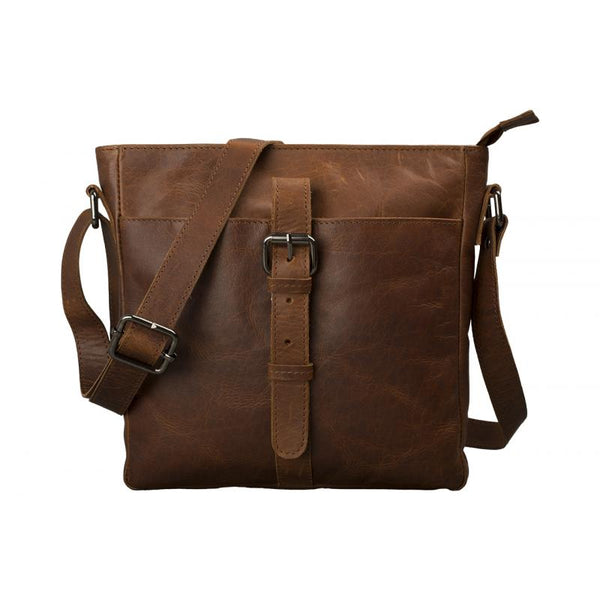 Buffalo Scribe shoulder bag – buffalo leather, 24 x 24 x 5 cm