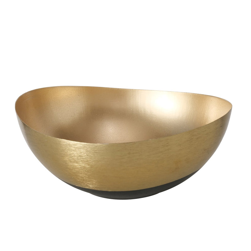 Bowl set Anelo – Elegant trio in gold and black, handmade for stylish serving