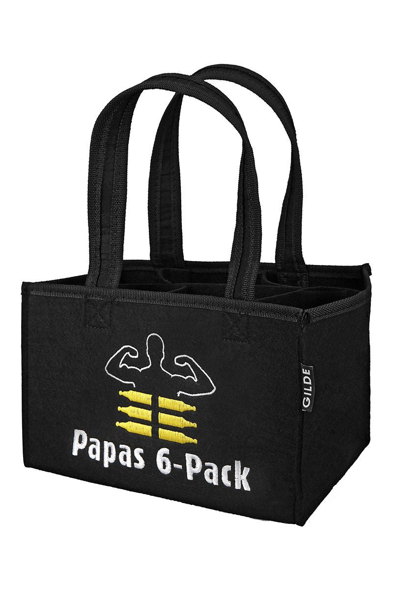 Felt Bottle Bag Papas 6-Pack – Perfect for Beer Lovers Gift Idea