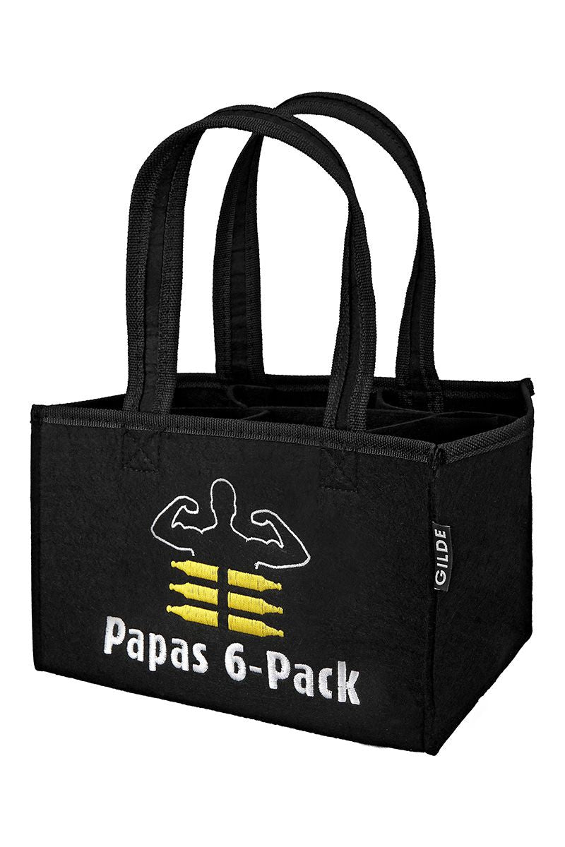 Felt Bottle Bag Papas 6-Pack – Perfect for Beer Lovers Gift Idea