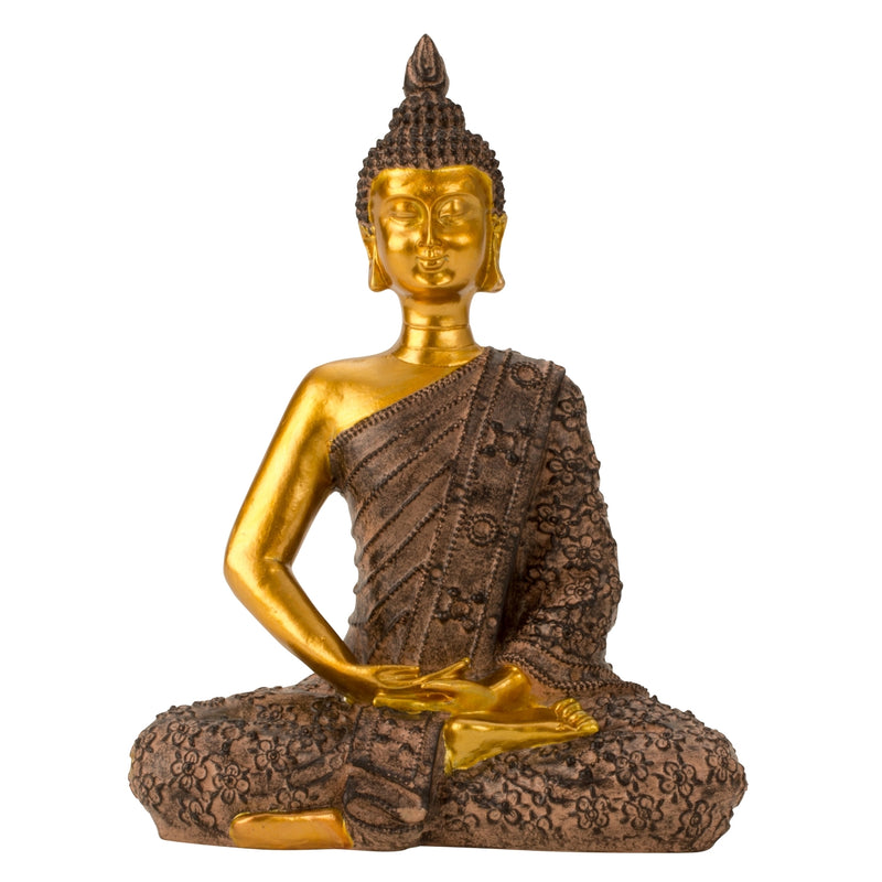 Boeddha figuur in goud roze 23cm Feng Shui &amp; Meditatie