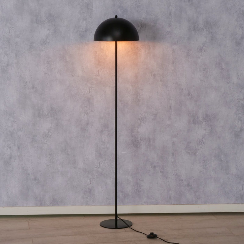 Floor Lamp Petunia Metal Black Matt Retro Design