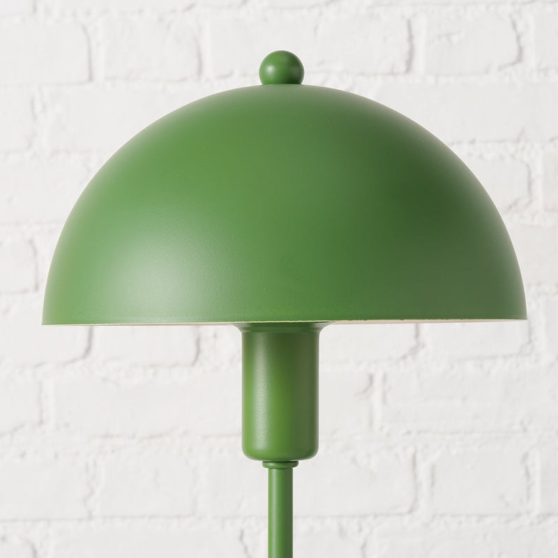 Table Lamp Petunia Metal Green Matt Retro Design