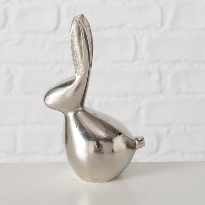 Dekohase Lapis – Elegante Silberfigur aus Aluminium Osterdeko