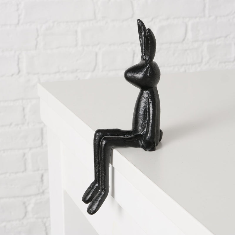 Kani Rabbit Edge Stool – Stylish Easter Decoration Made of Metal in Black