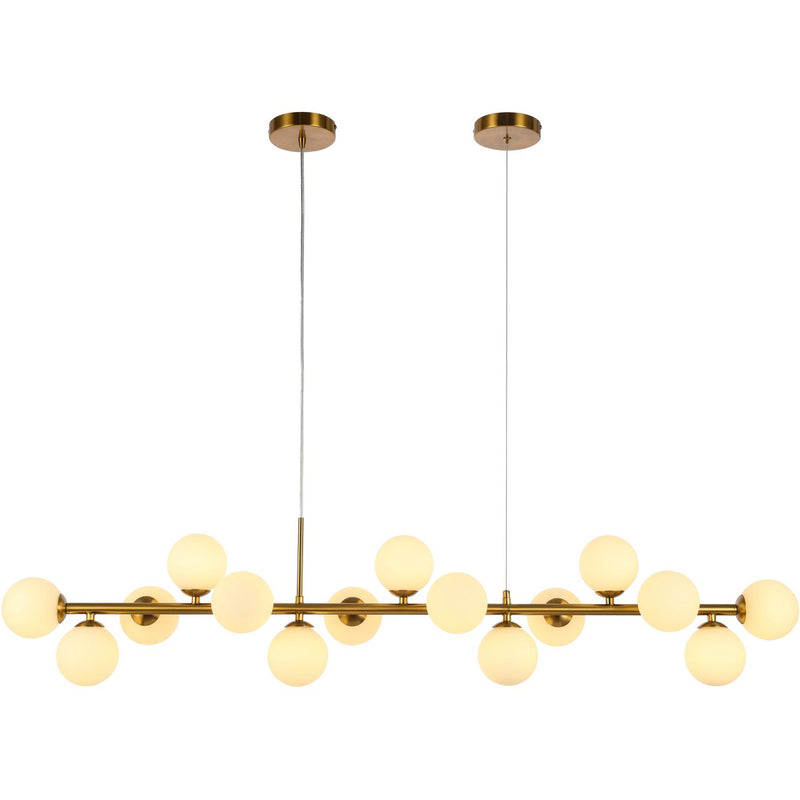 Hanglamp Nancy wit goud