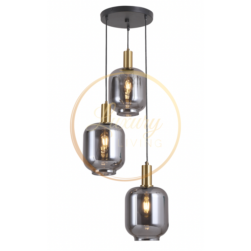 Lily 3-lamps hanglamp rond