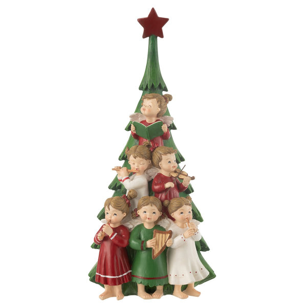 Christmas tree with singing angel choir – 34.5 cm