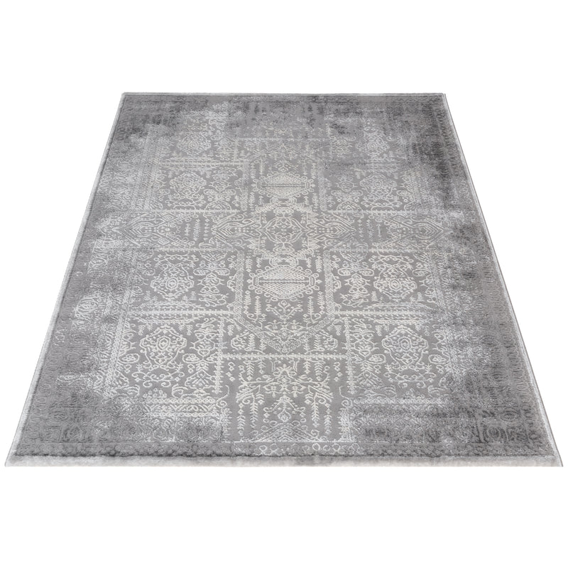 Sehrazat Amatis 6640 Gray - Elegant designer carpet with 3D effect in gray