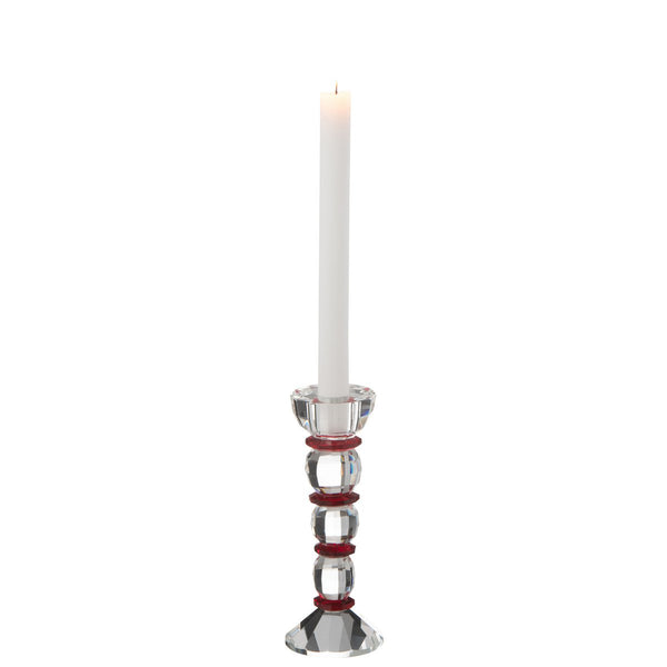 J-Line Candlestick Annie Crystal Red/Transparent Small