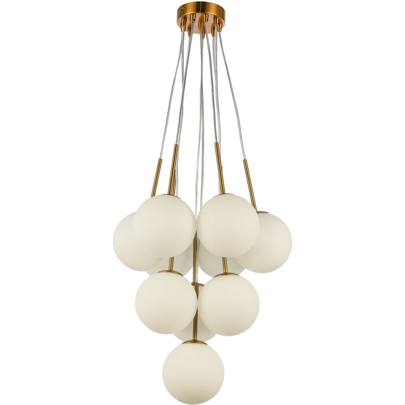 hanging lamp Luna white gold