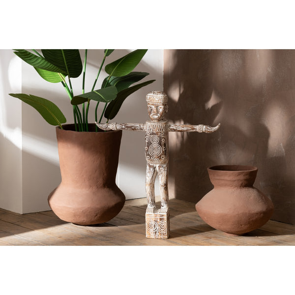 Statue Edmund made of albasia wood natural