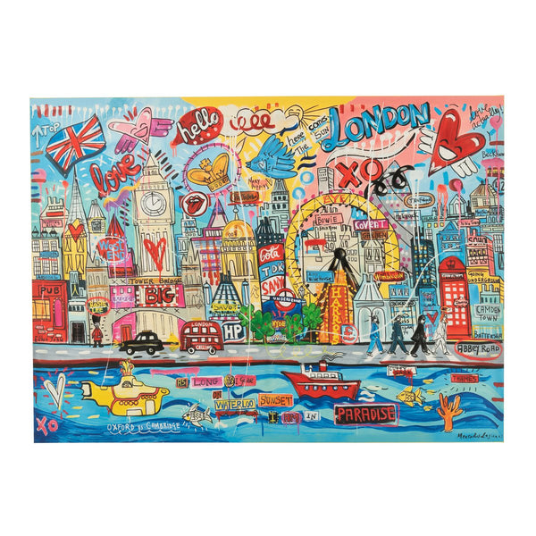 Canvas picture London Popart – Colorful wall decoration