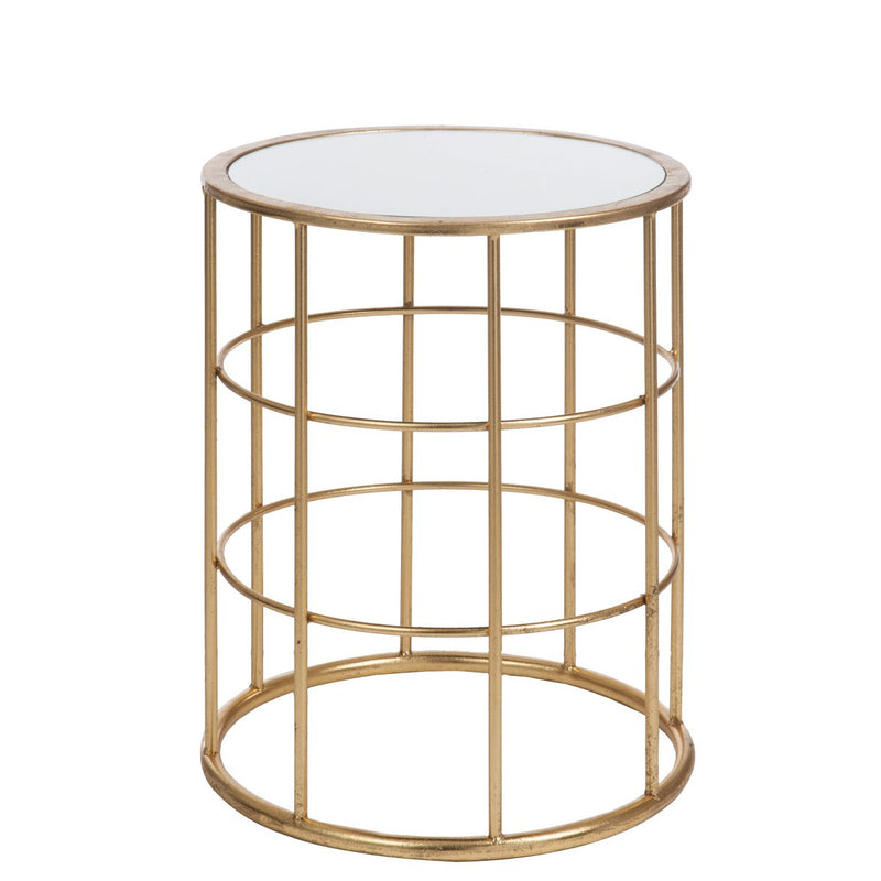 Side table Bars – Metal/Glass – Gold