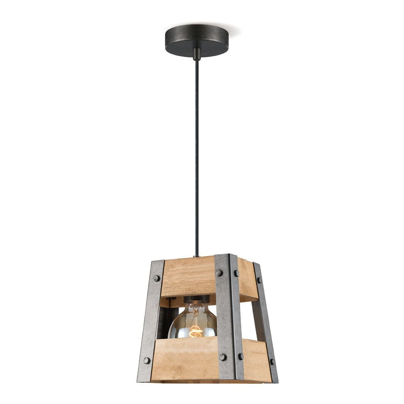 Home Sweet Home Barn Hanging Lamp – Wood – 18 x 18 x 126 cm