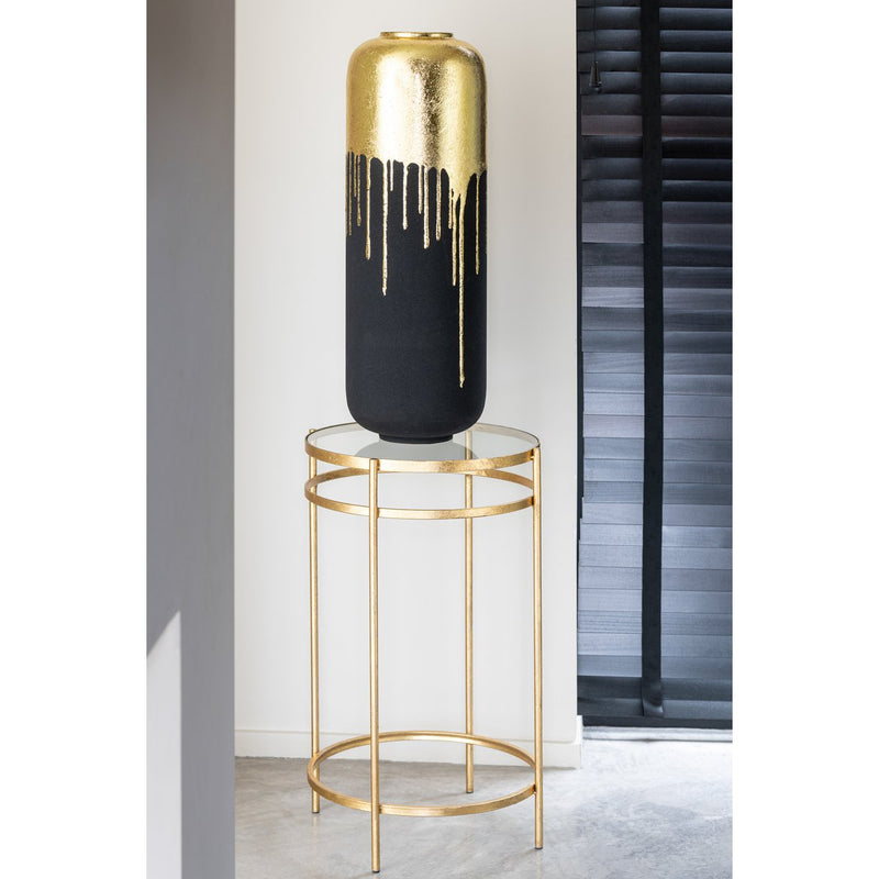 Vase Duo Metal Black Gold – 70 cm