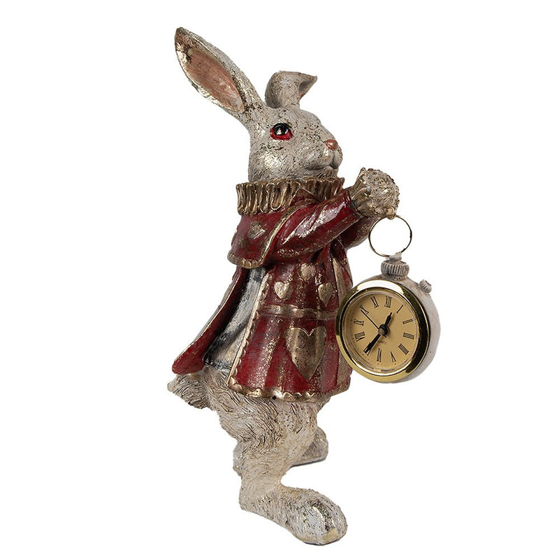 Dekorationsstatue Hase goldfarben 14x13x25 cm