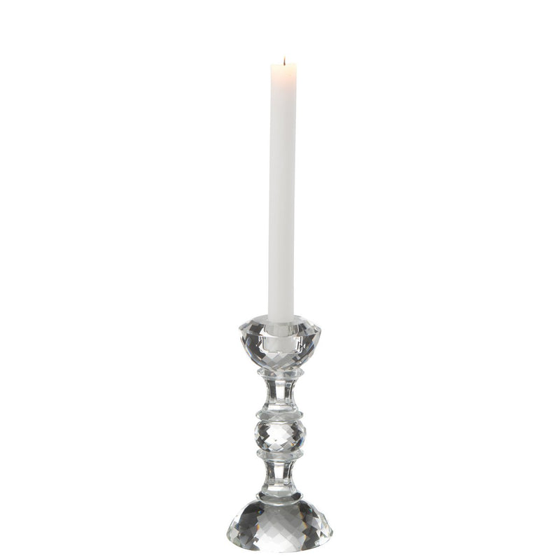 Crystal candle holder Marie Transparent for stylish accents