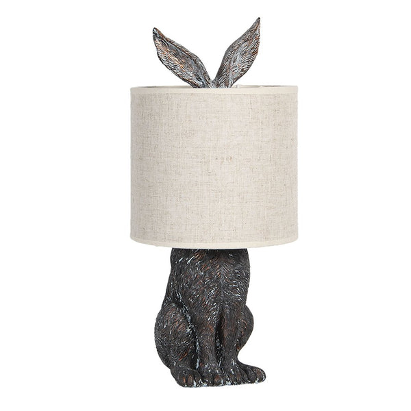 Tischlampe Hase Beige 20x43 cm Osterhase