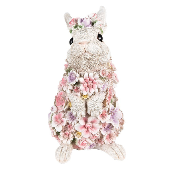 Deko Hase Rosi in Pink, Beige 16x13x25 cm