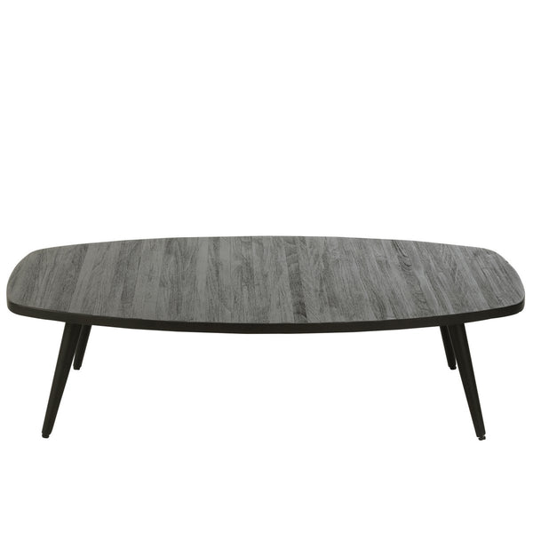 Black coffee table in Scandinavian design 120x70 cm