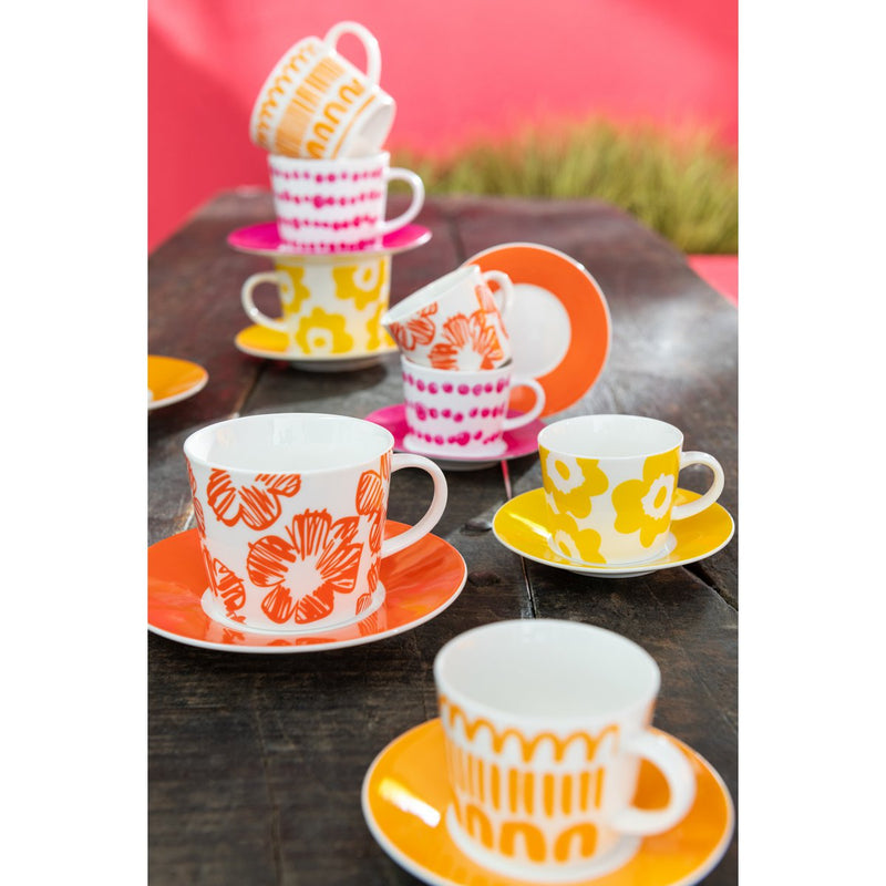 Colorful espresso cup set - set of 4 in gift box