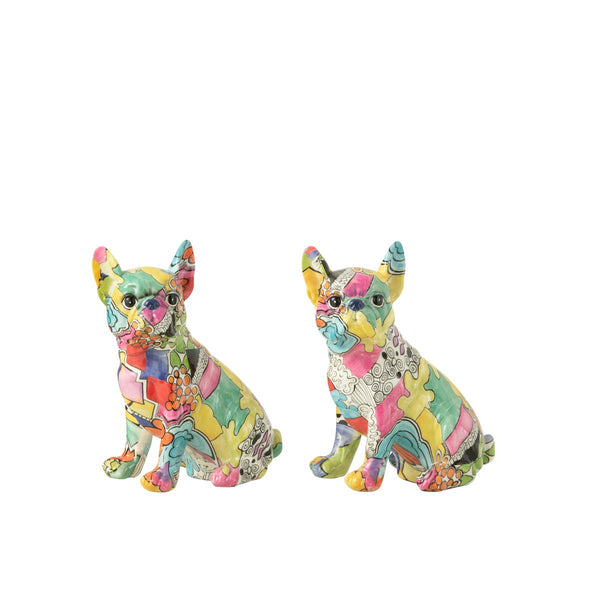 Colorful Pop Art Bulldog Decoration