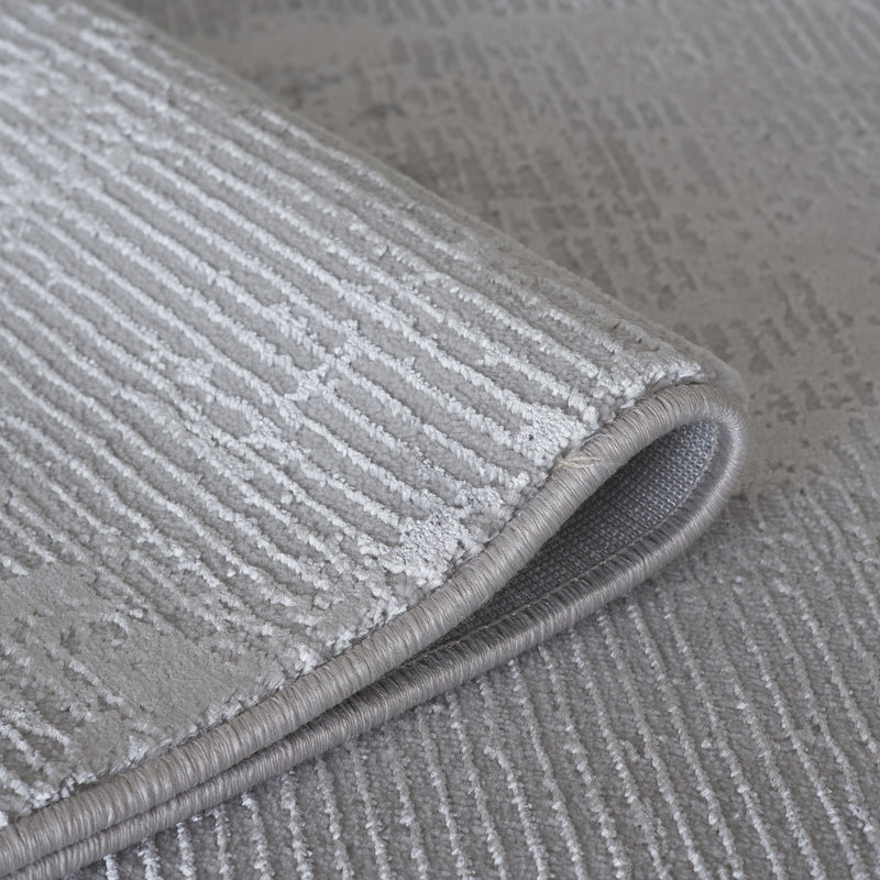 Sehrazat Eliza Premium 7120 carpet in light gray - elegant short pile with a shiny effect