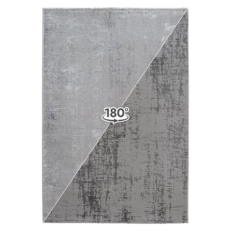 Sehrazat Eliza Premium 7120 carpet in light gray - elegant short pile with a shiny effect