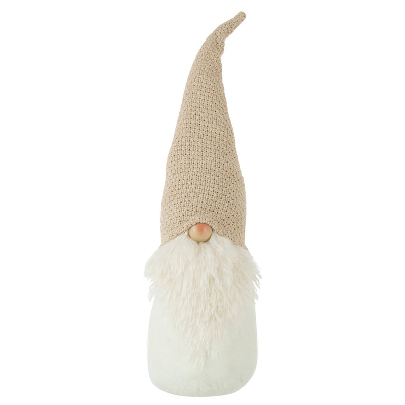 J-Line Weihnachtsfiguren – Poly – Beige – groß