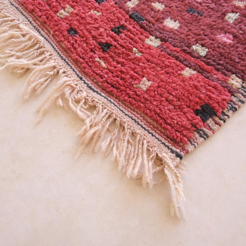 Moroccan Berber carpet made of pure wool, 185 x 289 cm