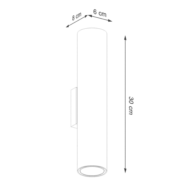 Wandleuchte LAGOS 2 Ziegelrot – Moderne Wandlampe mit zwei Lichtquellen