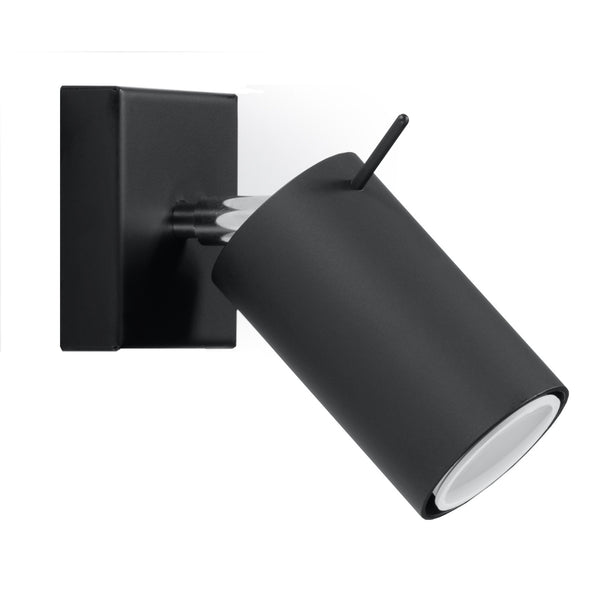 Wandlamp RING zwart