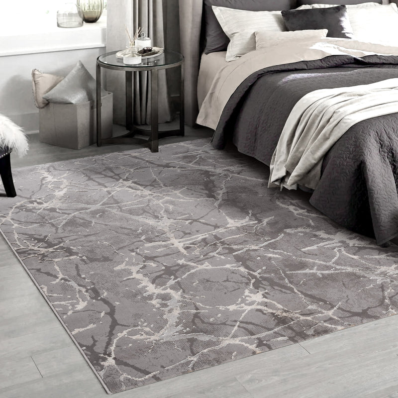 Sehrazat LEXA 3000 Gray Exquisite designer carpet in gray tones for sophisticated interiors