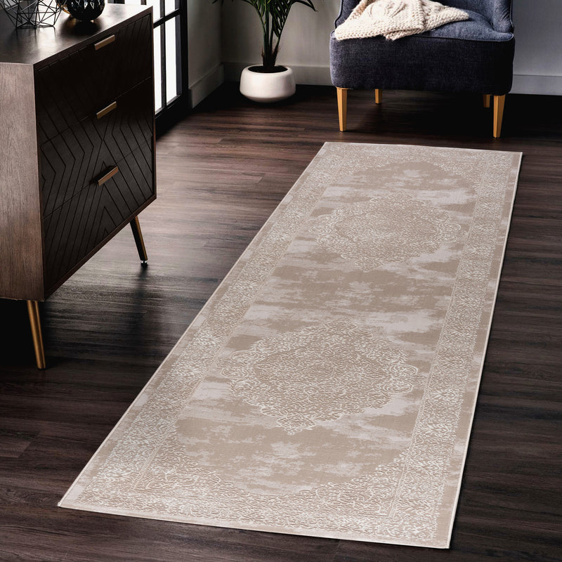 Sehrazat LEXA 4000 Cream Exquisite designer carpet in cream for sophisticated interiors