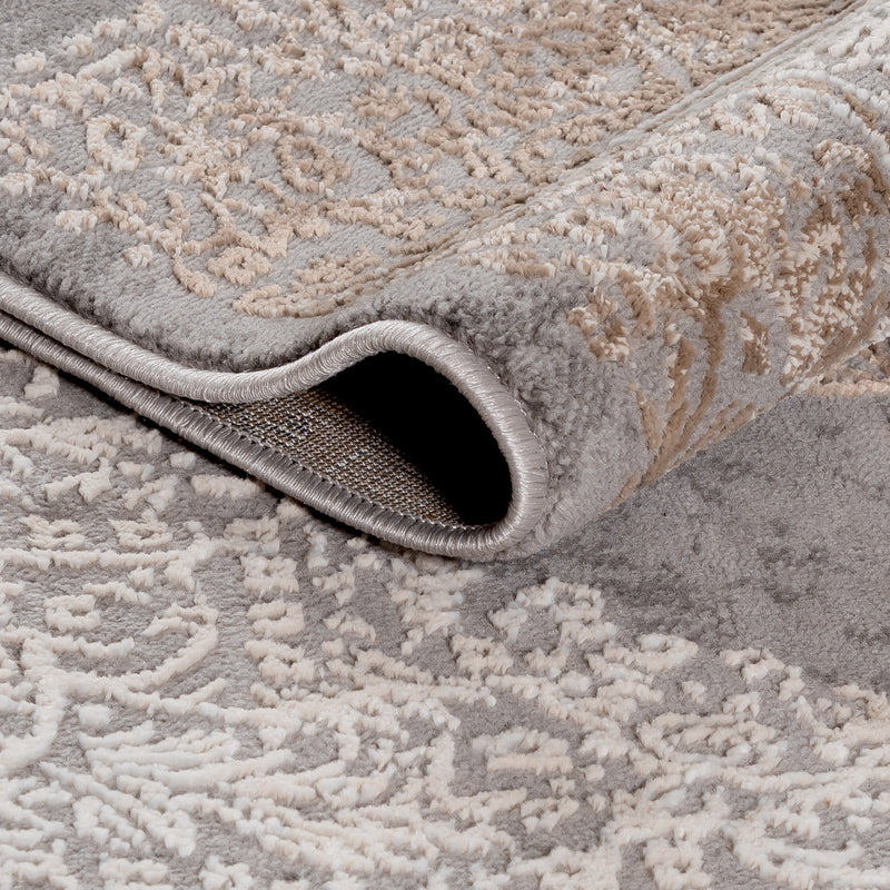 Sehrazat LEXA 4000 Gray Beige Exquisite designer carpet in gray beige for sophisticated interiors