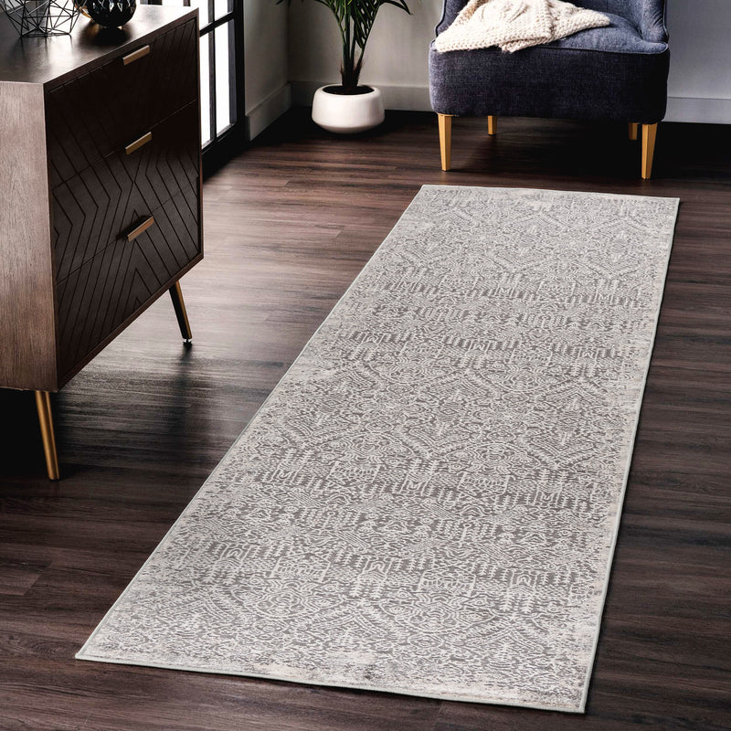 Sehrazat LEXA 5000 Grey Exquisiter Designer Teppich in Grau für anspruchsvolle Innenräume