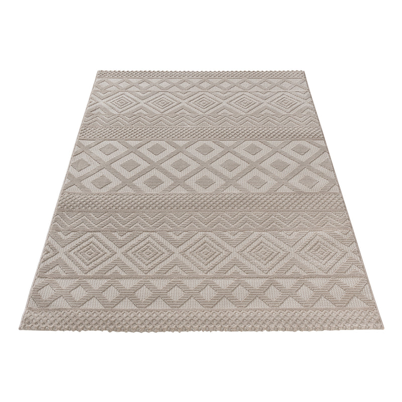 Sehrazat PREMIUM LUXURY COLLECTIE - Modern designtapijt serie 6100 beige met 3D-effect