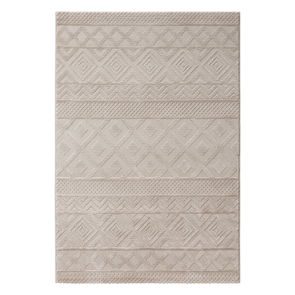 Sehrazat PREMIUM LUXURY COLLECTION - Moderner Designer Teppich Serie 6100 Beige mit 3D-Effekt