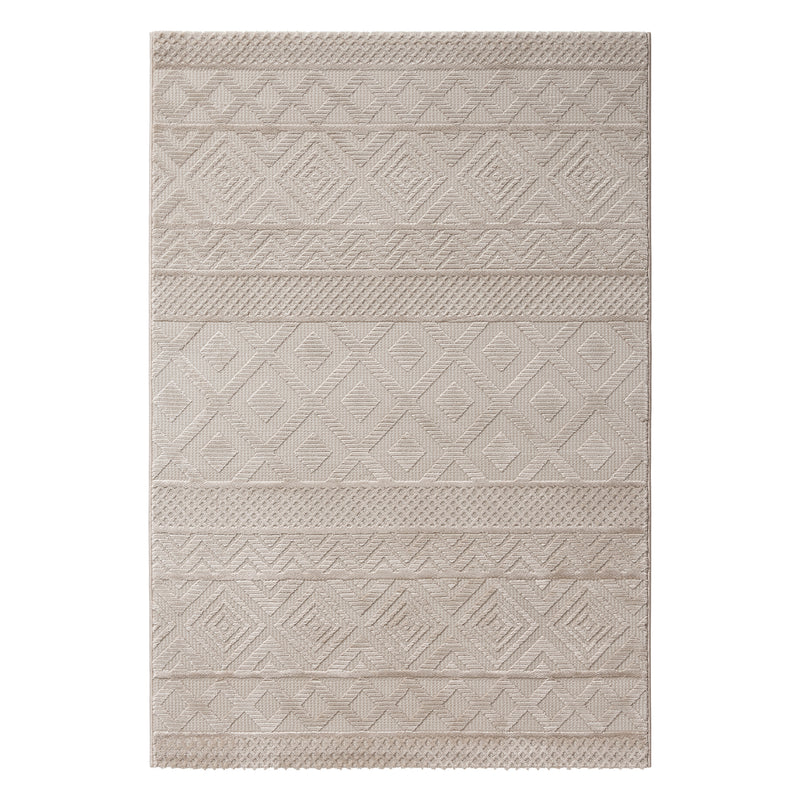 Sehrazat PREMIUM LUXURY COLLECTIE - Modern designtapijt serie 6100 beige met 3D-effect