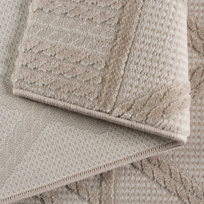 Sehrazat PREMIUM LUXURY COLLECTIE - Modern designtapijt serie 6200 beige met 3D-effect