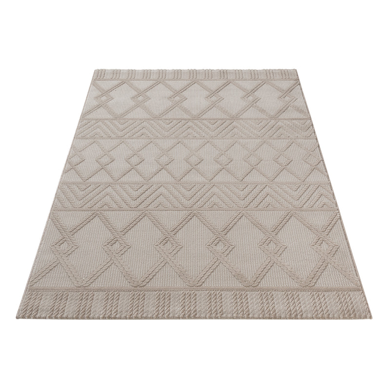 Sehrazat PREMIUM LUXURY COLLECTION - Moderner Designer Teppich Serie 6200 Beige mit 3D-Effekt