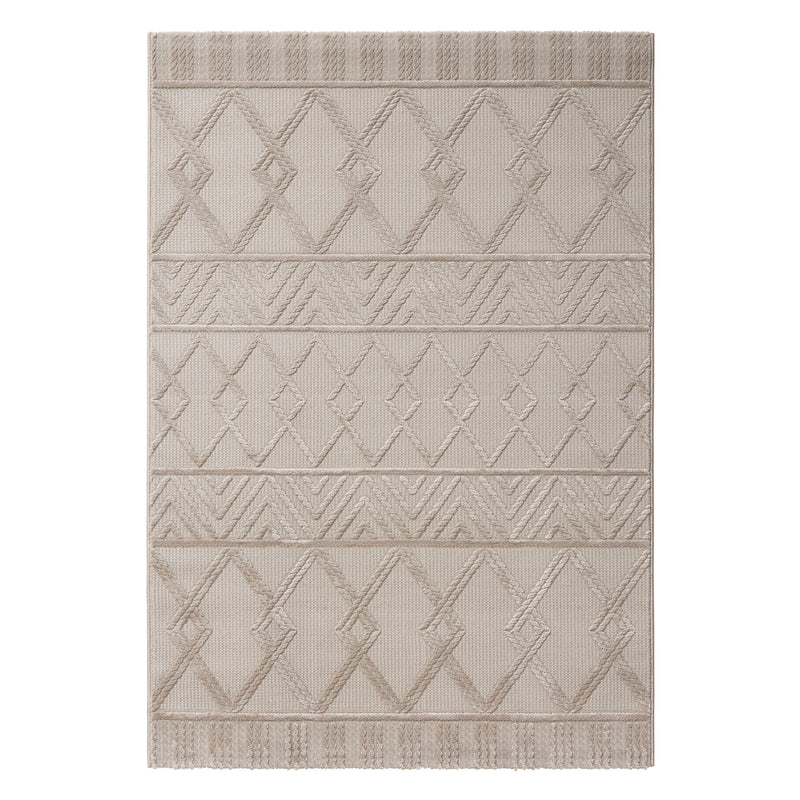 Sehrazat PREMIUM LUXURY COLLECTIE - Modern designtapijt serie 6200 beige met 3D-effect