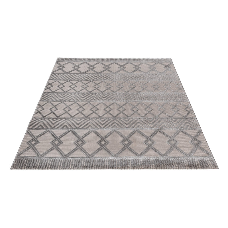 Sehrazat PREMIUM LUXURY COLLECTION - Moderner Designer Teppich Serie 6200 Grey mit 3D-Effekt