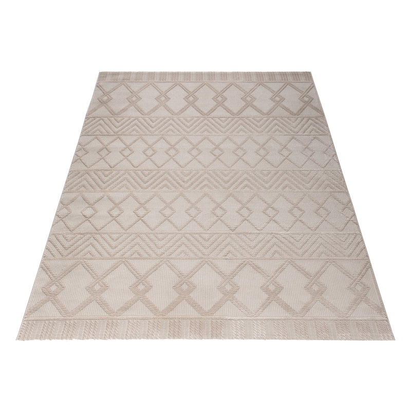 Sehrazat PREMIUM LUXURY COLLECTIE - Modern designtapijt serie 6200 beige met 3D-effect