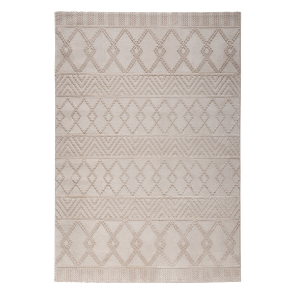 Sehrazat PREMIUM LUXURY COLLECTION - Moderner Designer Teppich Serie 6200 Beige mit 3D-Effekt